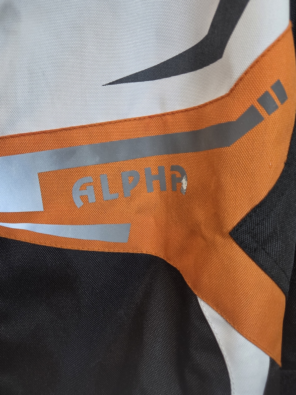 Motorcycle Alpha Men's Black & Orange Performance Riding Jacket - Picture 7 of 16